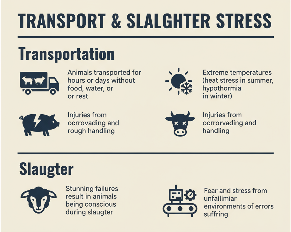 Transport & Slaughter Stress Infographic