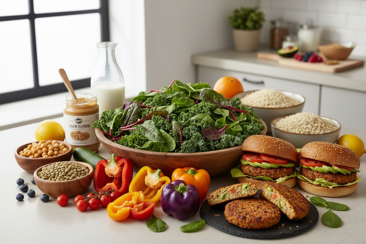 add in some veggie burger 